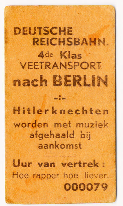 Transport de bétail vers Berlin – Les nazis sont accueillis en fanfare