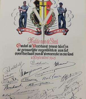 Hommage de la Ville à la loyauté des Résistants