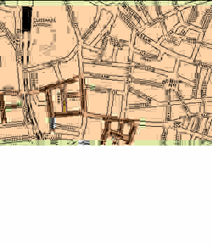 Une carte avec les rues où a eu lieu la deuxième Rafle