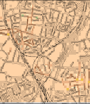 Une carte avec les rues où a eu lieu la deuxième Rafle