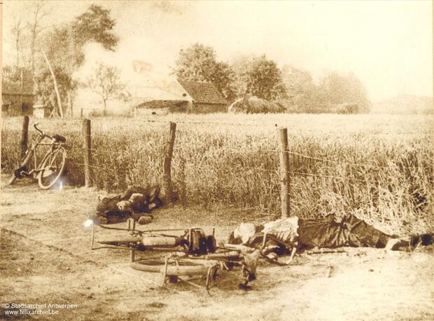 Victimes sur un terrain de Deurne