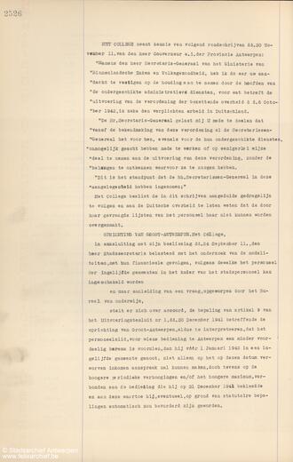 Un article de l’arrêté collégial du 3 décembre 1942