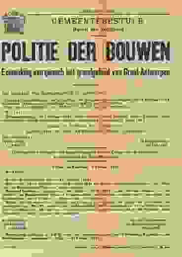 Annonce de la création du Grand-Anvers par le collège échevinal